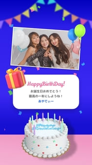 ミニカードに思い出の写真を添えて